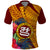 Personalised Tafuna High School Polo Shirt American Samoa Schools Polynesian Tropical Flowers LT14 Maroon - Polynesian Pride
