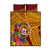 Personalised Tafuna High School Quilt Bed Set American Samoa Schools Polynesian Tropical Flowers LT14 Maroon - Polynesian Pride