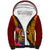Personalised Tafuna High School Sherpa Hoodie American Samoa Schools Polynesian Tropical Flowers LT14 Unisex Maroon - Polynesian Pride