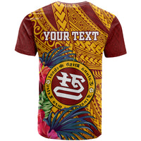 Personalised Tafuna High School T Shirt American Samoa Schools Polynesian Tropical Flowers LT14 - Polynesian Pride