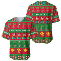 Personalised Hawaii Christmas Baseball Jersey Mele Kalikimaka LT14 - Polynesian Pride