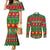 Personalised Hawaii Christmas Couples Matching Mermaid Dress and Long Sleeve Button Shirt Mele Kalikimaka LT14 Green - Polynesian Pride