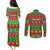 Personalised Hawaii Christmas Couples Matching Puletasi Dress and Long Sleeve Button Shirt Mele Kalikimaka LT14 - Polynesian Pride