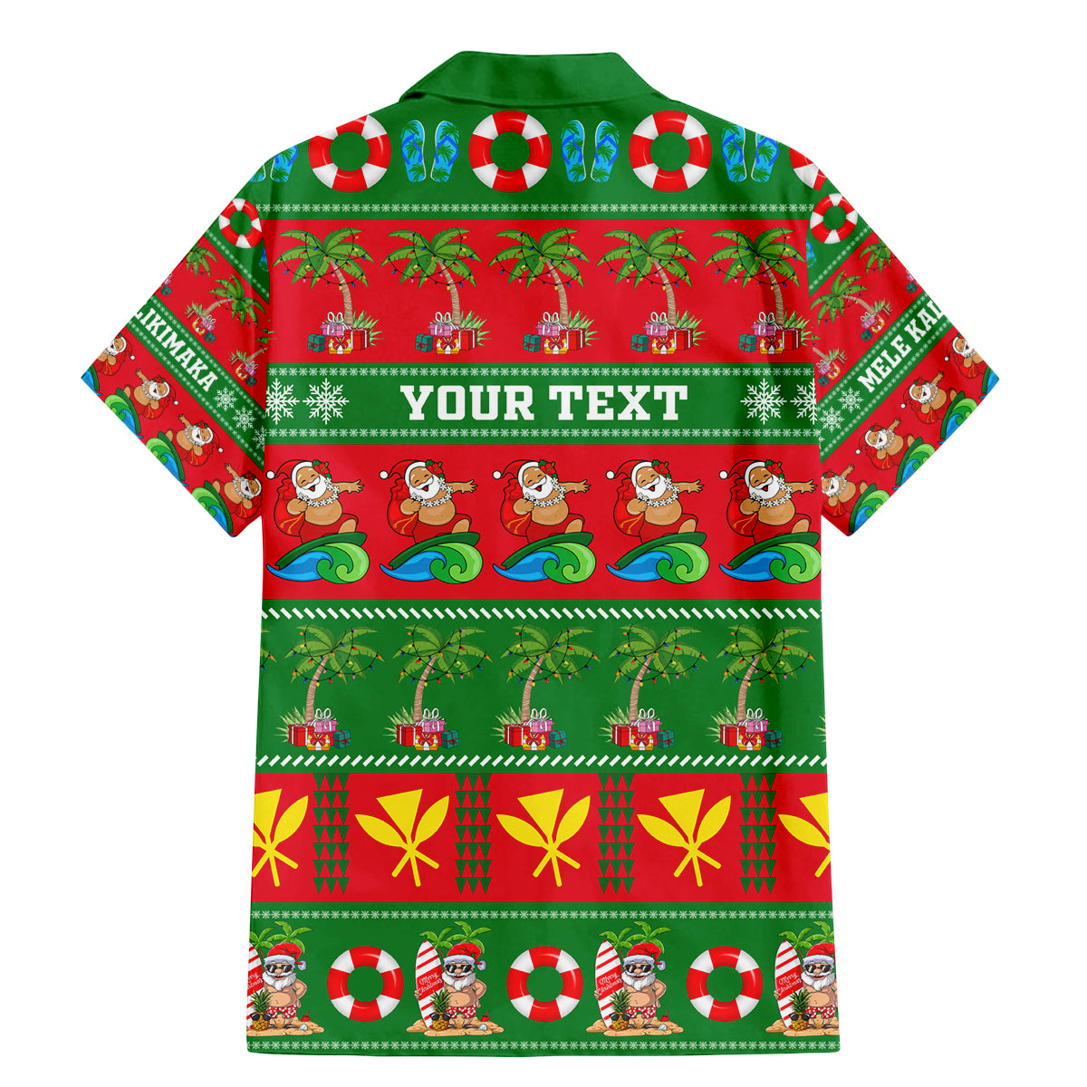 Personalised Hawaii Christmas Family Matching Mermaid Dress and Hawaiian Shirt Mele Kalikimaka LT14 - Polynesian Pride