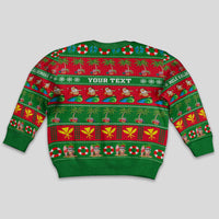 Personalised Hawaii Christmas Kid Ugly Christmas Sweater Mele Kalikimaka LT14 - Polynesian Pride
