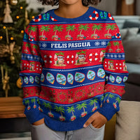 Personalised Guam Christmas Kid Ugly Christmas Sweater Felis Pasgua LT14 - Polynesian Pride