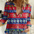 Personalised Guam Christmas Women Casual Shirt Felis Pasgua LT14 Female Blue - Polynesian Pride