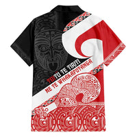 Toitu Te Tiriti Me Te Whakaputanga Family Matching Tank Maxi Dress and Hawaiian Shirt Maori Wahaika With Haka Face LT14 - Polynesian Pride