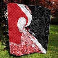 Toitu Te Tiriti Me Te Whakaputanga Quilt Maori Wahaika With Haka Face