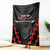 Personalised Toitu Te Tiriti Mana Maori Motuhake Blanket Aotearoa Haka Face Mix Poutama Art