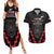 Personalised Toitu Te Tiriti Mana Maori Motuhake Couples Matching Summer Maxi Dress and Hawaiian Shirt Aotearoa Haka Face Mix Poutama Art