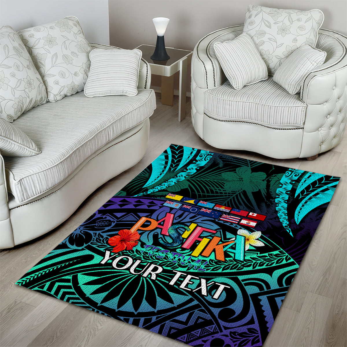 Personalised Pasifika Festival Auckland Area Rug 2024 Pacific Islands Polynesian Pattern LT14 - Polynesian Pride