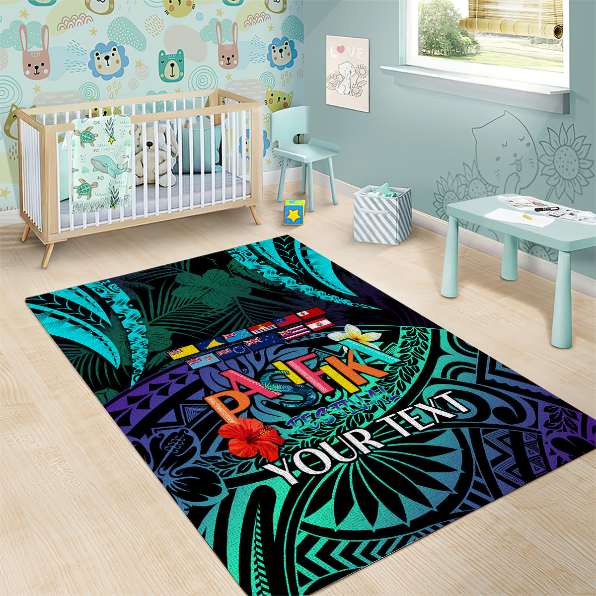 Personalised Pasifika Festival Auckland Area Rug 2024 Pacific Islands Polynesian Pattern LT14 - Polynesian Pride