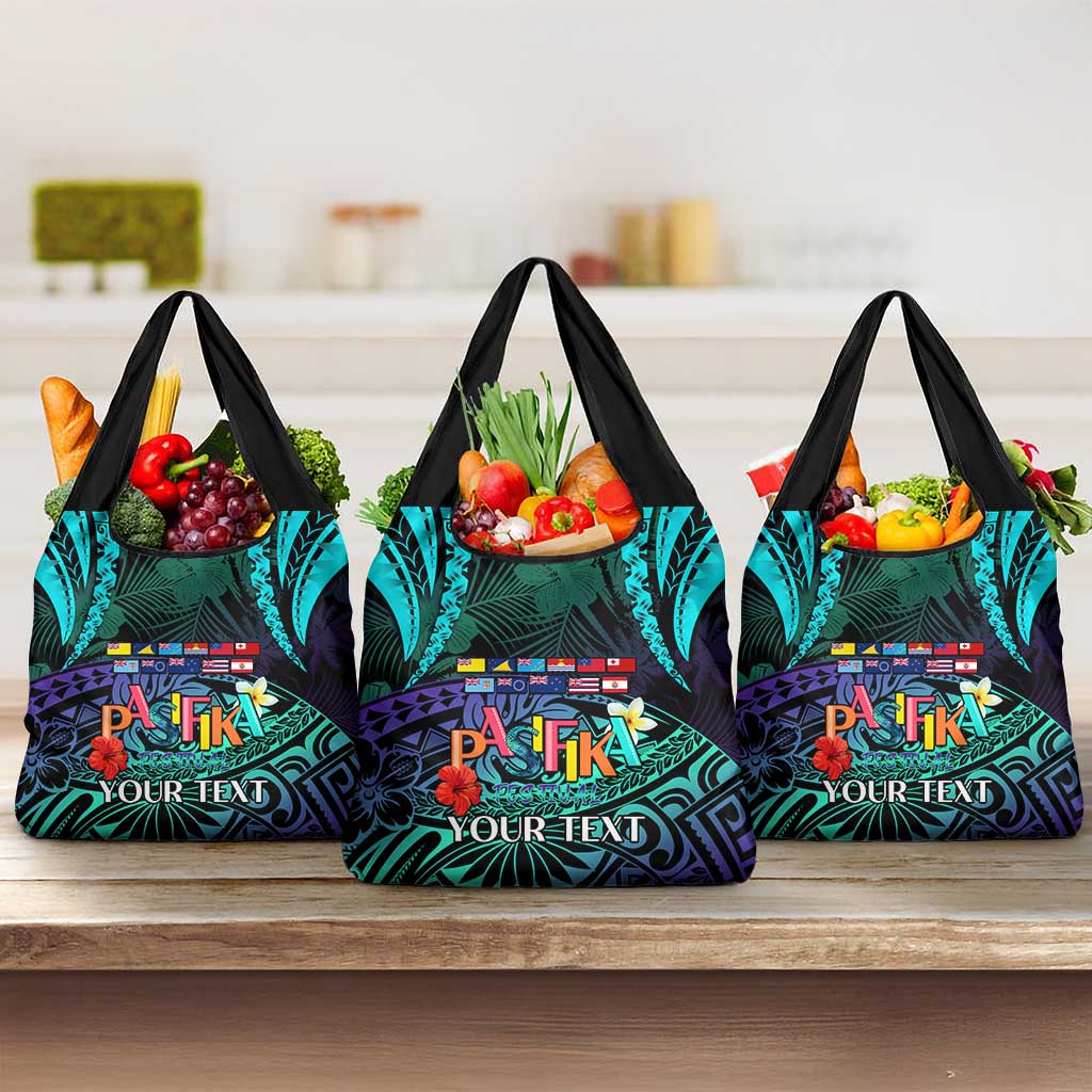Personalised Pasifika Festival Auckland Grocery Bag Pacific Islands Polynesian Pattern