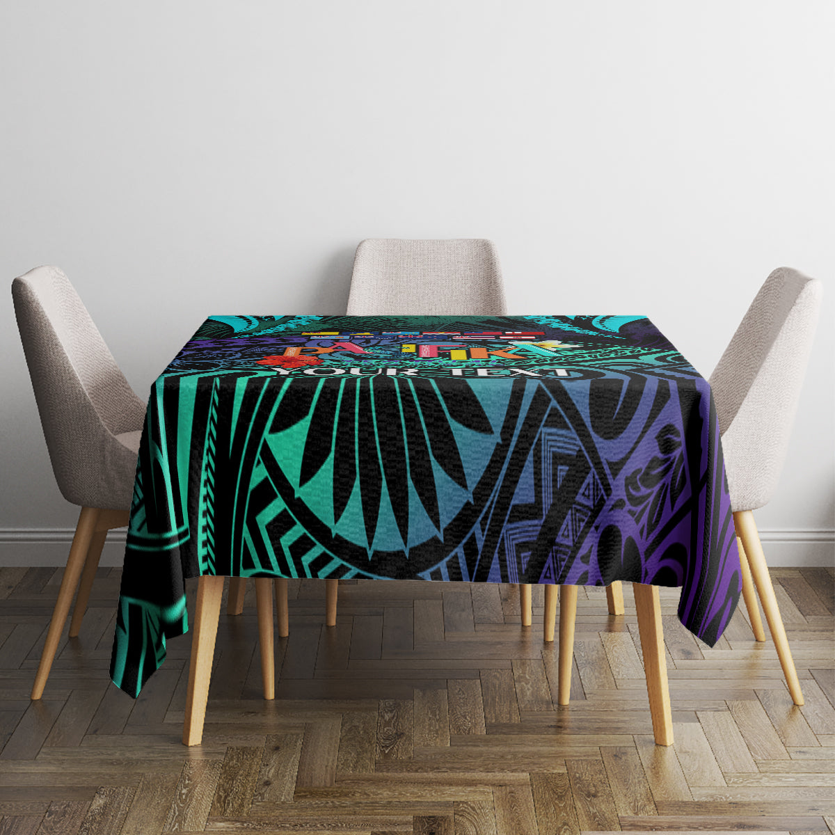 Personalised Pasifika Festival Auckland Tablecloth 2024 Pacific Islands Polynesian Pattern LT14 - Polynesian Pride