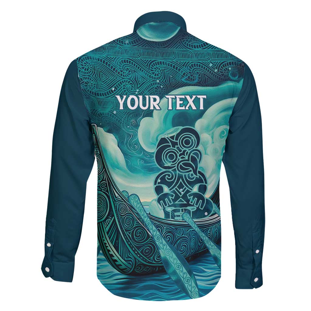 Personalised New Zealand Waitangi Day Family Matching Summer Maxi Dress and Hawaiian Shirt Hei Tiki With Maori Waka - Whakarare Pattern