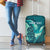 Personalised New Zealand Waitangi Day Luggage Cover Hei Tiki With Maori Waka - Whakarare Pattern