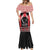 Toitu Te Tiriti O Waitangi Mermaid Dress Maori Wharenui With Taniko Motifs