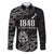 New Zealand 1840 Waitangi Day Family Matching Mermaid Dress and Hawaiian Shirt Aotearoa Haka Mask - Black Version