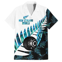 New Zealand Lawn Bowls Custom Hawaiian Shirt Aotearoa Silver Fern Paua Shell - Polynesian Pride