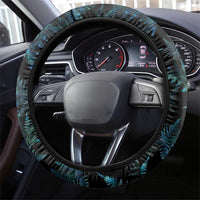 New Zealand Lawn Bowls Steering Wheel Cover Aotearoa Silver Fern Paua Shell - Polynesian Pride