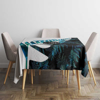 New Zealand Lawn Bowls Custom Tablecloth Aotearoa Silver Fern Paua Shell - Polynesian Pride