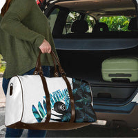 New Zealand Lawn Bowls Custom Travel Bag Aotearoa Silver Fern Paua Shell - Polynesian Pride