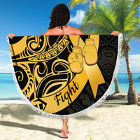 Polynesia Bone Cancer Awareness Beach Blanket Fight Warriors