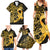 Polynesia Bone Cancer Awareness Family Matching Summer Maxi Dress and Hawaiian Shirt Fight Warriors
