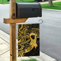 Polynesia Bone Cancer Awareness Garden Flag Fight Warriors