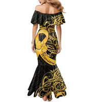 Polynesia Bone Cancer Awareness Mermaid Dress Fight Warriors