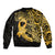 Polynesia Bone Cancer Awareness Sleeve Zip Bomber Jacket Fight Warriors
