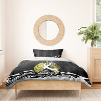 Polynesia World Lung Cancer Day Bedding Set Faith Hope Love