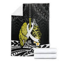 Polynesia World Lung Cancer Day Blanket Faith Hope Love