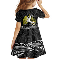 Personalised Polynesia World Lung Cancer Day Family Matching Long Sleeve Bodycon Dress and Hawaiian Shirt Faith Hope Love LT14 - Polynesian Pride