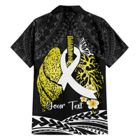 Personalised Polynesia World Lung Cancer Day Family Matching Long Sleeve Bodycon Dress and Hawaiian Shirt Faith Hope Love LT14 - Polynesian Pride