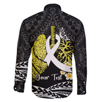Personalised Polynesia World Lung Cancer Day Family Matching Puletasi and Hawaiian Shirt Faith Hope Love LT14 - Polynesian Pride