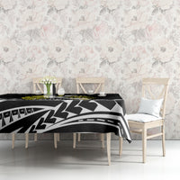 Polynesia World Lung Cancer Day Tablecloth Faith Hope Love