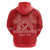 Personalised In September We Wear Red Hoodie Polynesia Blood Cancer Awareness