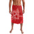 Personalised In September We Wear Red Lavalava Polynesia Blood Cancer Awareness