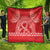 Personalised In September We Wear Red Quilt Polynesia Blood Cancer Awareness