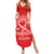 Personalised In September We Wear Red Summer Maxi Dress Polynesia Blood Cancer Awareness