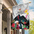 Kiribati Independence Day Garden Flag Frigatebird Mix Tropical Flowers - White Style