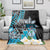 Personalised Guam Liberation Day Blanket Chamorro Latte Stone With Guasali Flowers