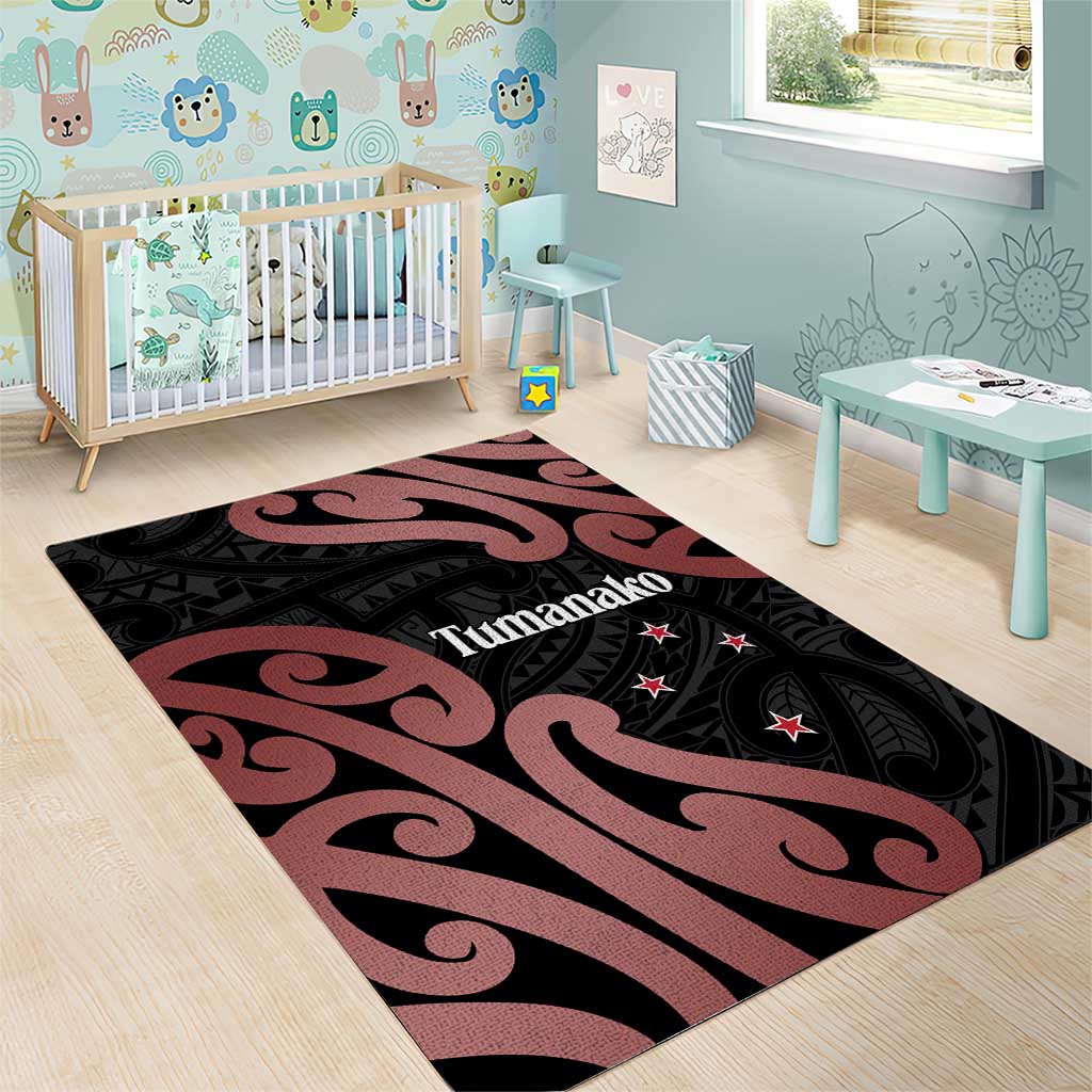 New Zealand Mangopare Tamanako Area Rug Aotearoa Maori