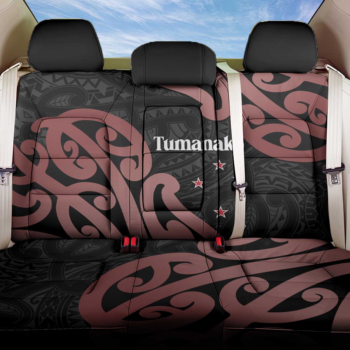 New Zealand Mangopare Tamanako Back Car Seat Cover Aotearoa Maori