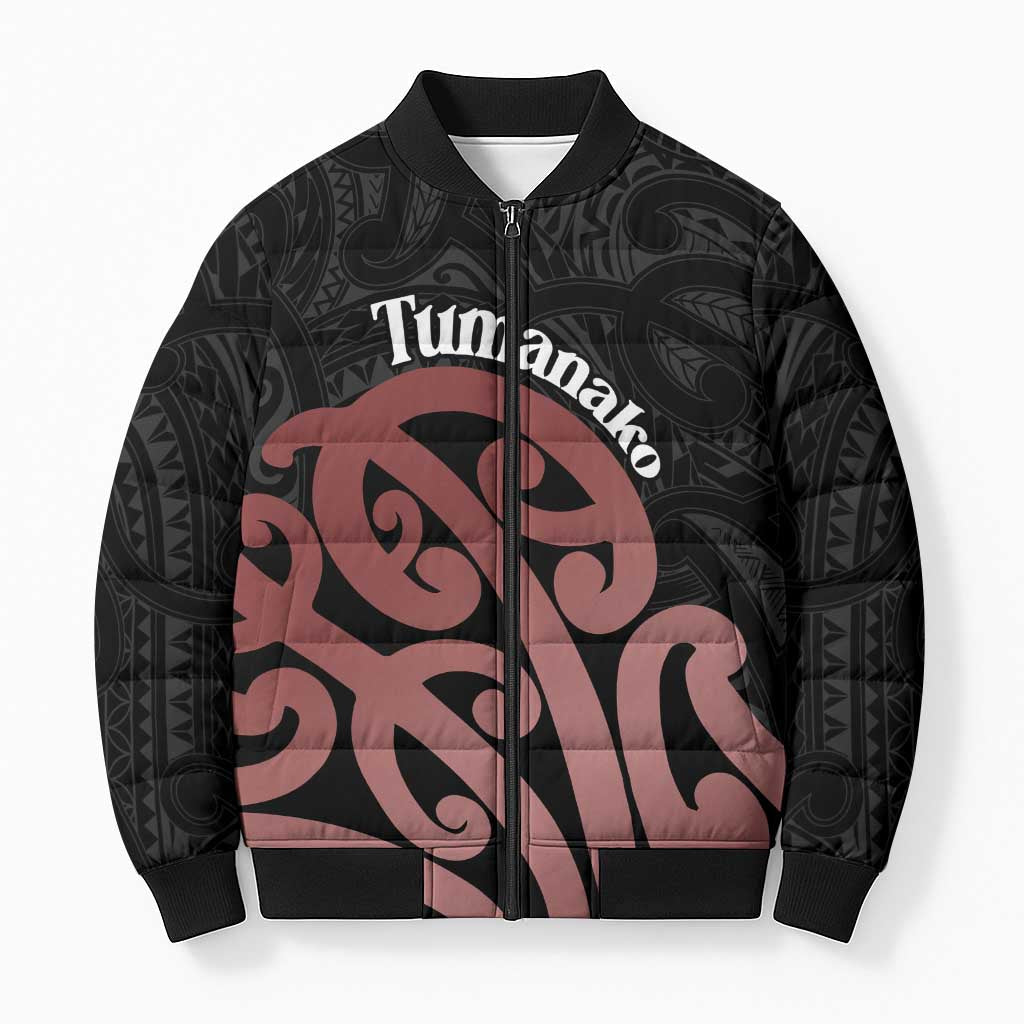 New Zealand Mangopare Tamanako Bomber Puffer Jacket Aotearoa Maori - Polynesian Pride