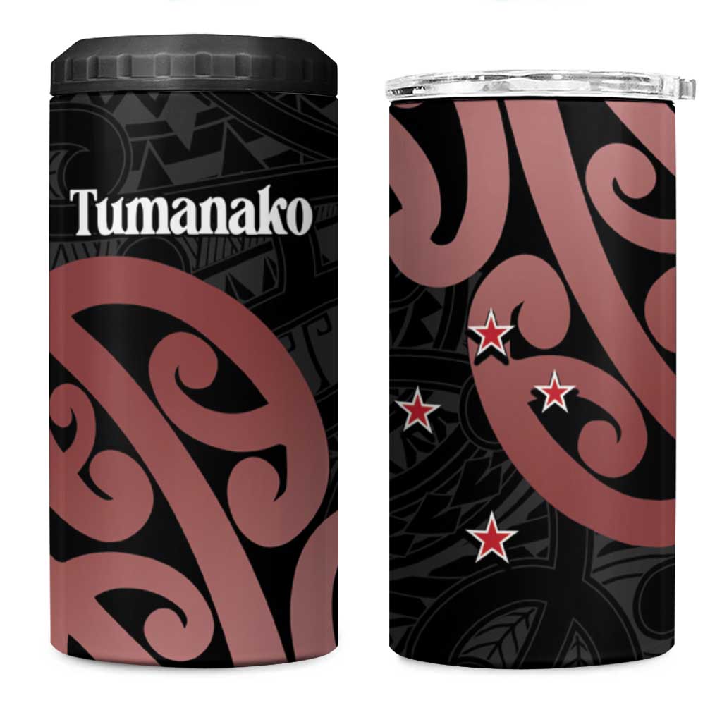 New Zealand Mangopare Tamanako 4 in 1 Can Cooler Tumbler Aotearoa Maori
