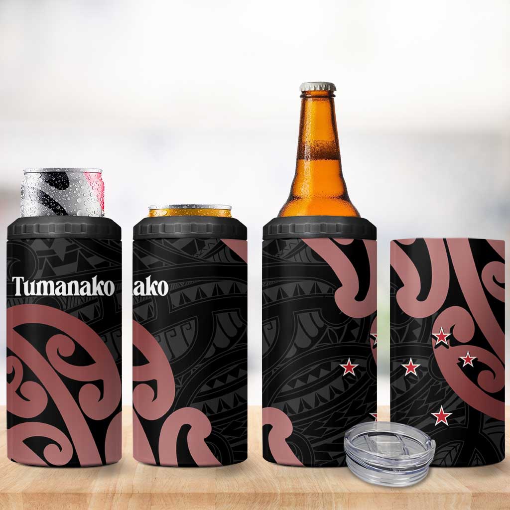 New Zealand Mangopare Tamanako 4 in 1 Can Cooler Tumbler Aotearoa Maori