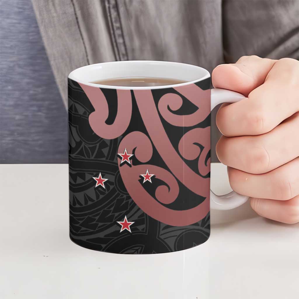 New Zealand Mangopare Tamanako Ceramic Mug Aotearoa Maori - Polynesian Pride
